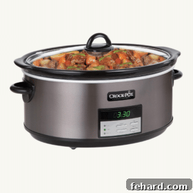 close up photo of a slow cooker
