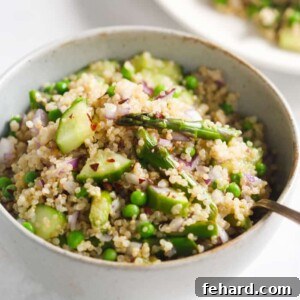 Spring Quinoa Salad with Roasted Asparagus