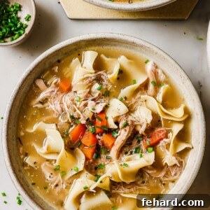 Slow Cooker Chicken Noodles Soup