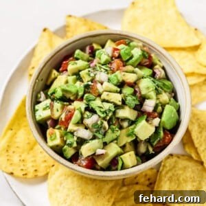 Homemade Avocado Salsa, a fresh and flavorful dip.