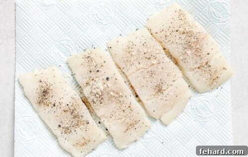 Pan-Seared Garlic Butter Haddock 10 raw haddock fillets