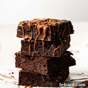 closeup view of Healthy Pumpkin Brownies