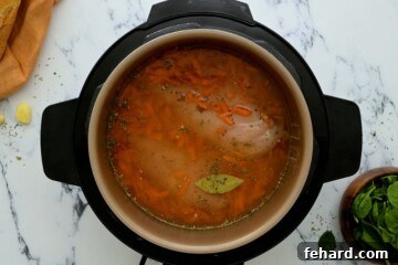 Ingredients inside inner pot of Instant Pot