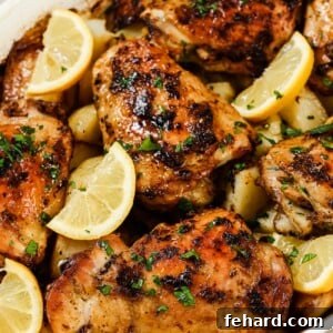 Greek Lemon Chicken and Potatoes - Baked and Ready in 45 Mins