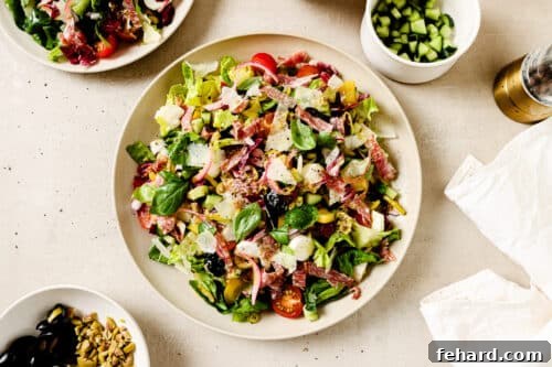 Italian salad on a plate