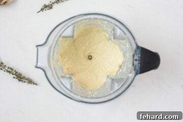 Silky Parsnip Puree 5 Blender with creamed parsnips made with garlic, cream, and horseradish.