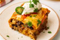 Savory Beef Enchilada Stack