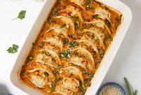 Cheesy Dumpling Casserole with Savory Filling