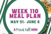 Weekly 110-Calorie Meal Plan for Weight Loss