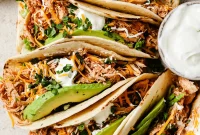 Slow Cooker Shredded Chicken Tacos with Flavorful Salsa