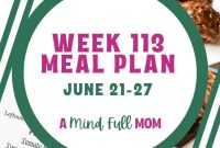 Meal Plan 113: 7-Day Balanced Menu for Busy Weeknights
