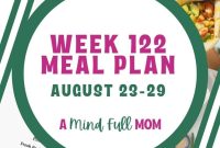 Meal Plan 122: 7-Day Family Menu for Busy Weeks