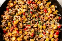 One-Pan Ground Beef and Potatoes