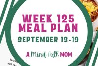 Meal Plan 125: 7-Day Balanced Weekly Menu